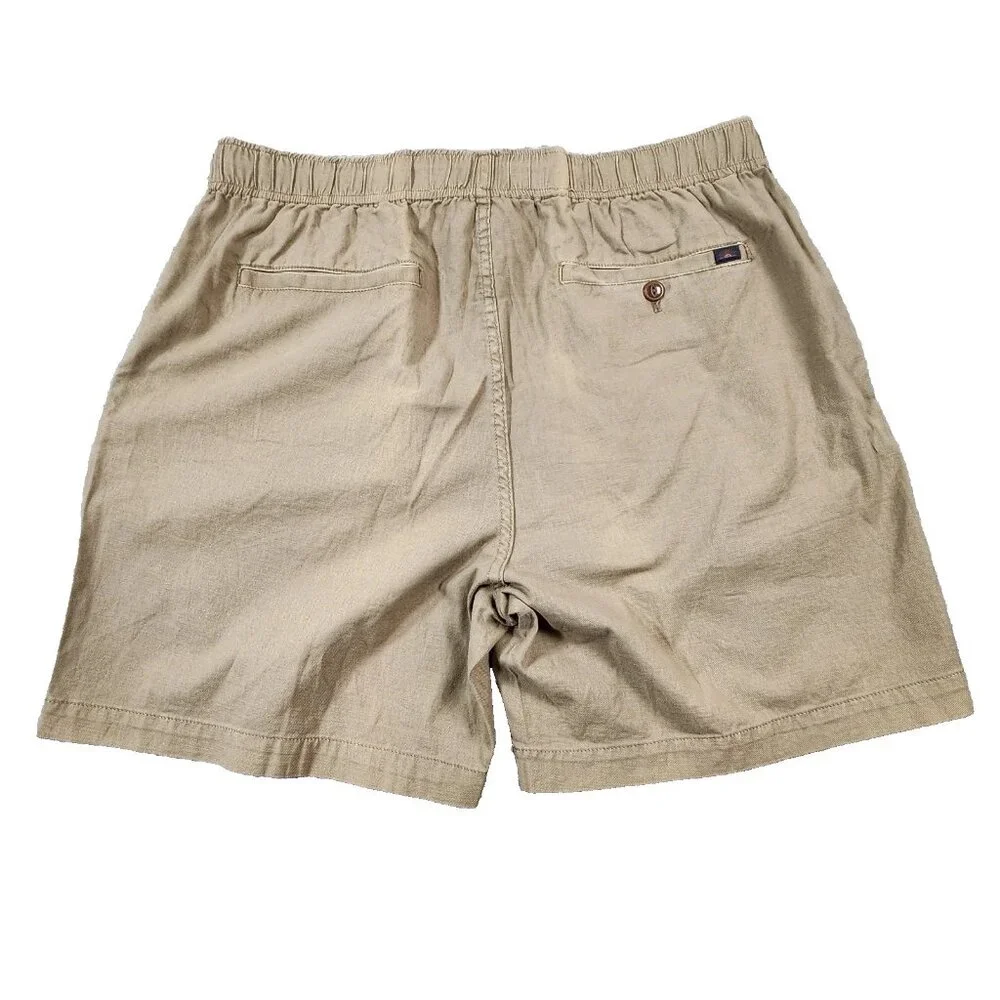 Faherty Men's Essential Drawstring Shorts Large Mountain cliff Organic Cotton